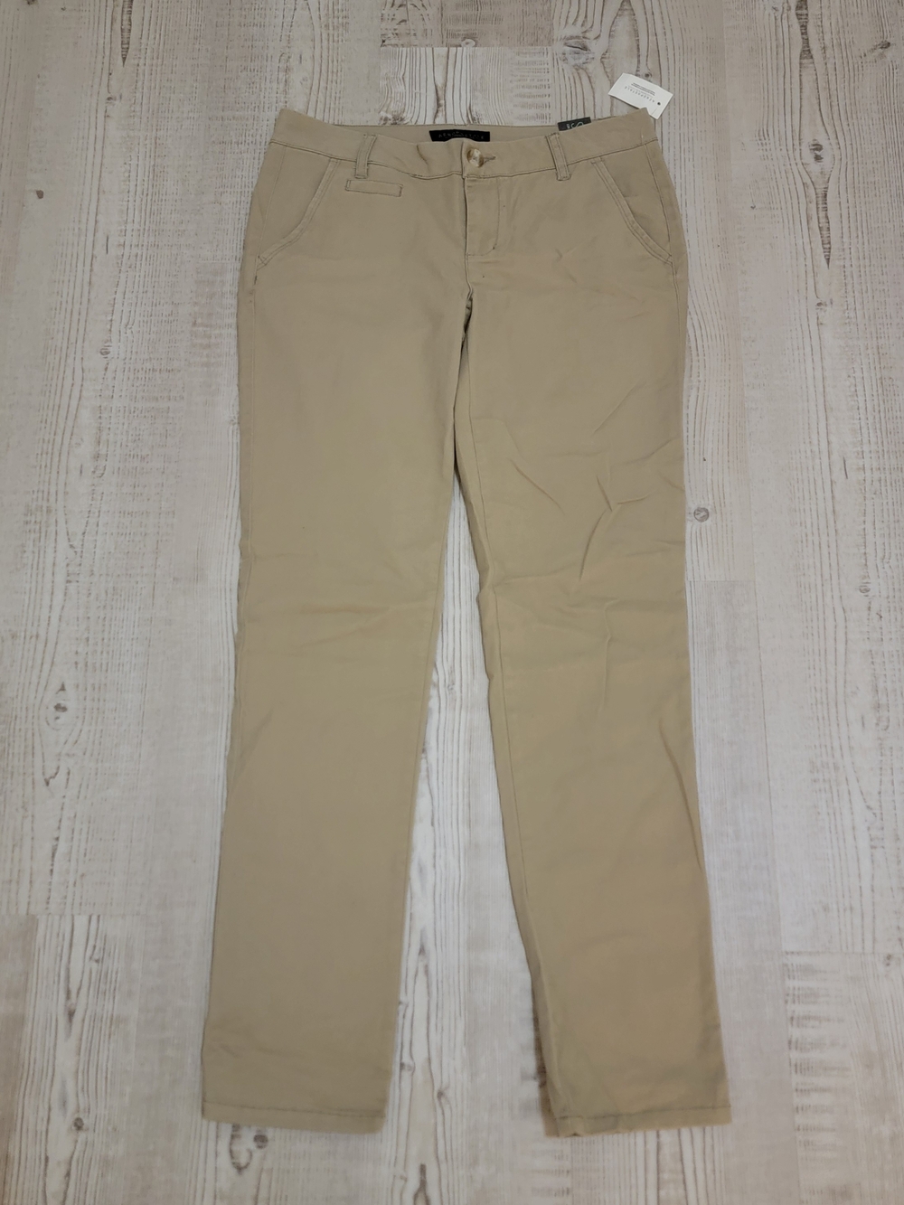 NWT Aeropostale Skinny Low Rise Twill Pants 4 Short Utility Business Casual